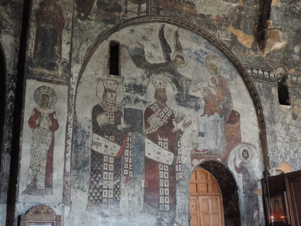 King Tamar Vardzia fresco