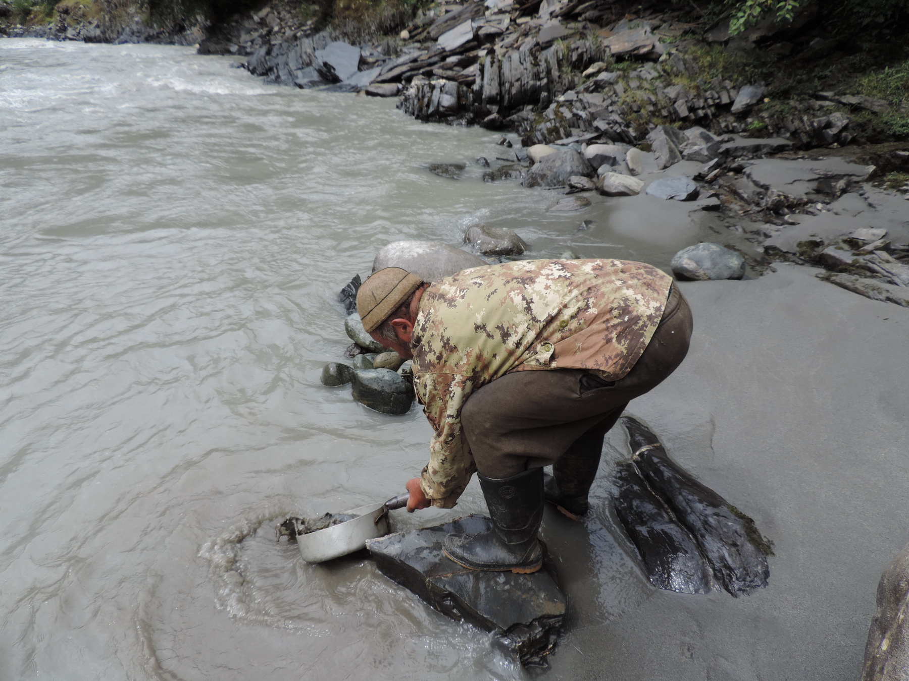 Highlander travel looking for gold in svaneti
