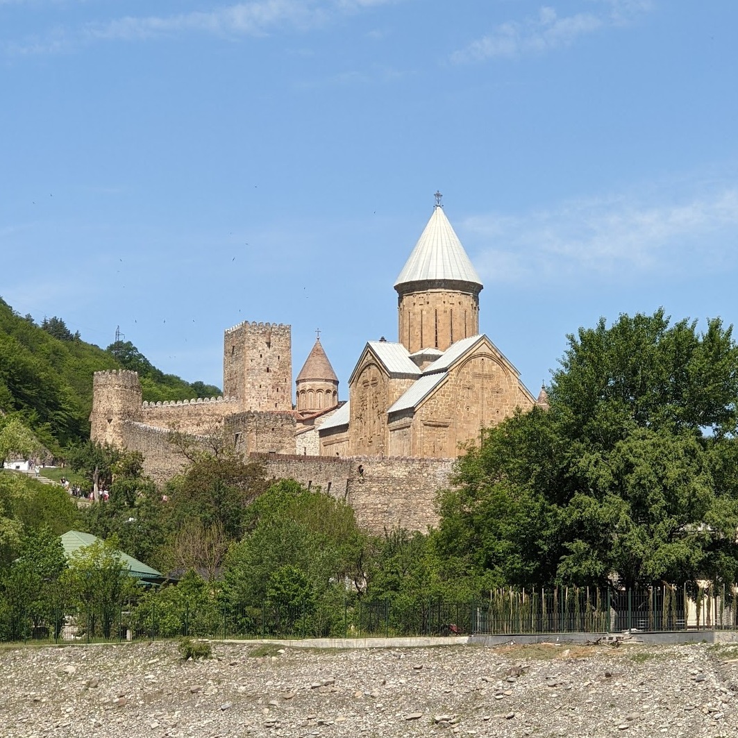 Ananuri fortress view from Zhinvali