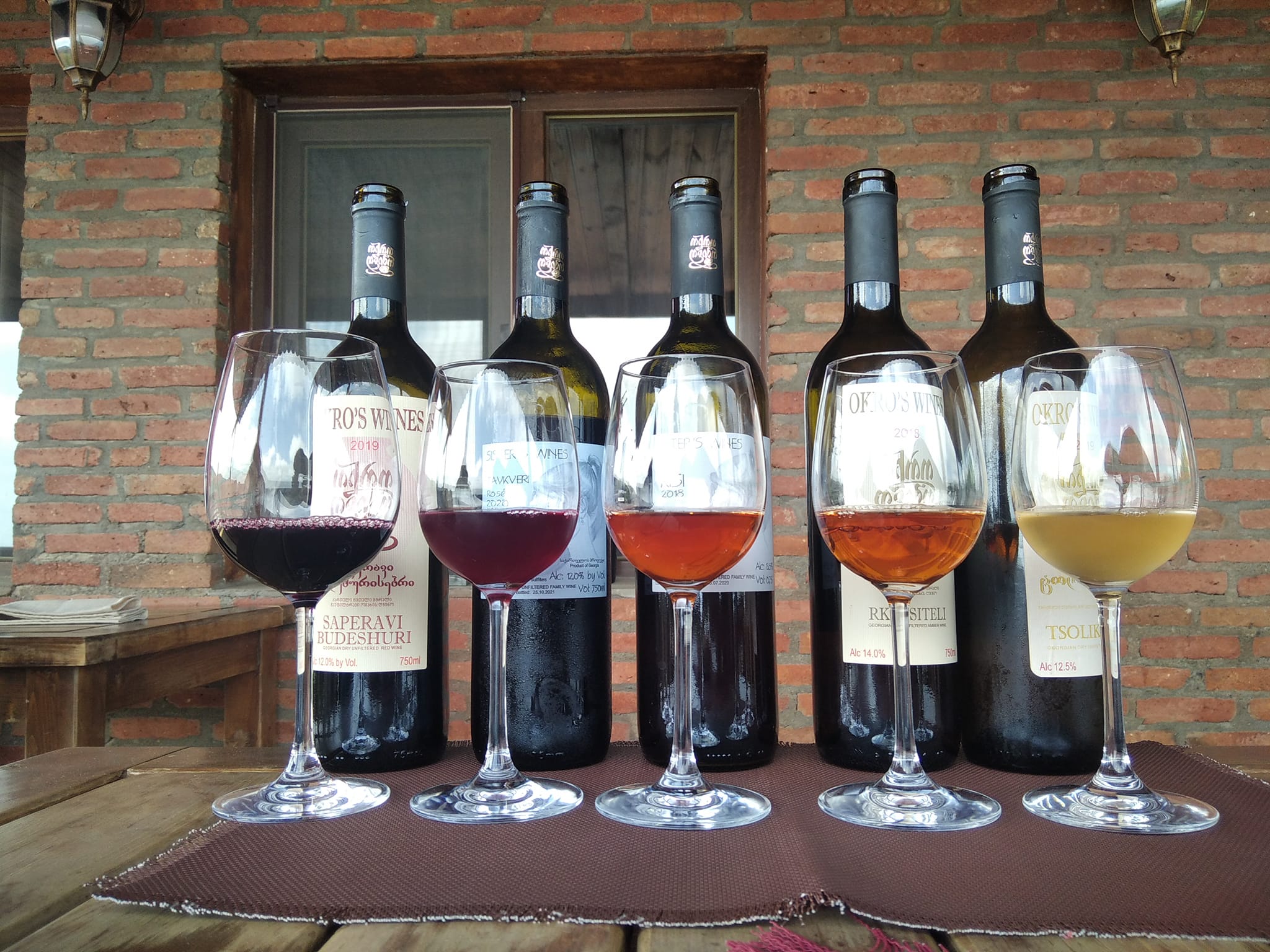 Georgian wines. Okro wines in Signagi