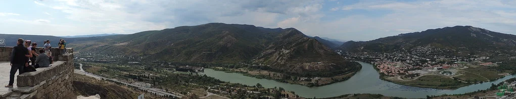 Panoramic view from Jvari monastery over Mtskheta