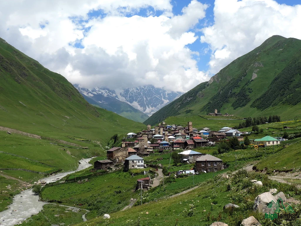 Ushguli end point of 8 day Svaneti trek