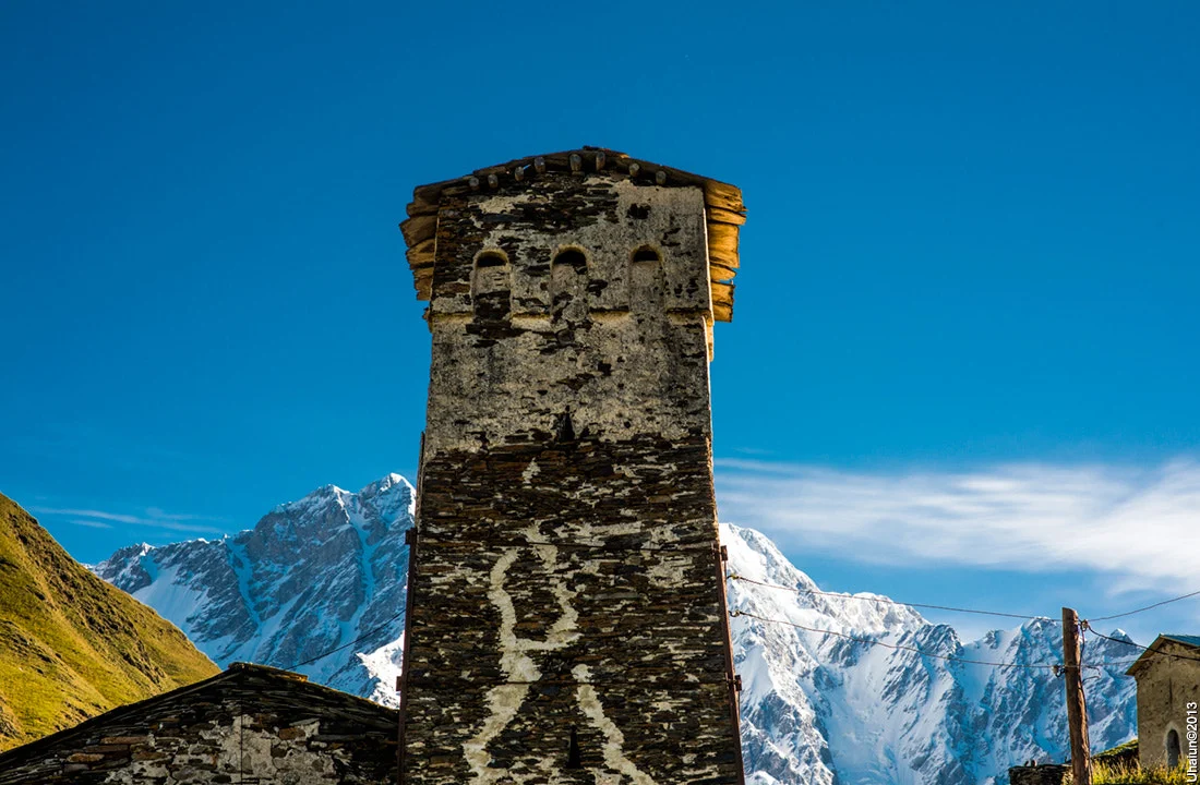 Tower in Svaneti trekking in Svaneti Mestia to Ushguli trek