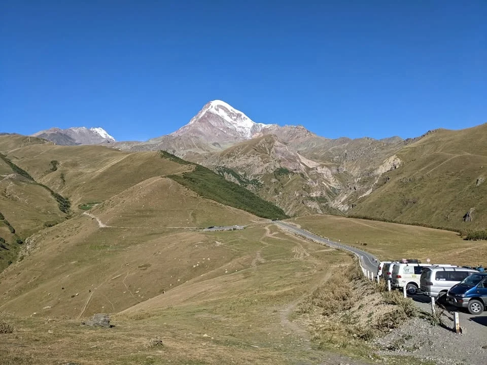 Caucasus Mountains and alpine valleys in Kazbegi National Park, Georgia