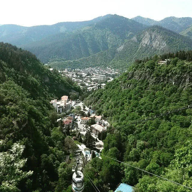 Borjomi park view from cable car