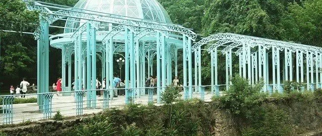 Borjomi iconic warm mineral water spring