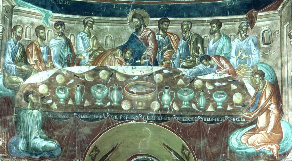 The last supper. Ubisa church interior