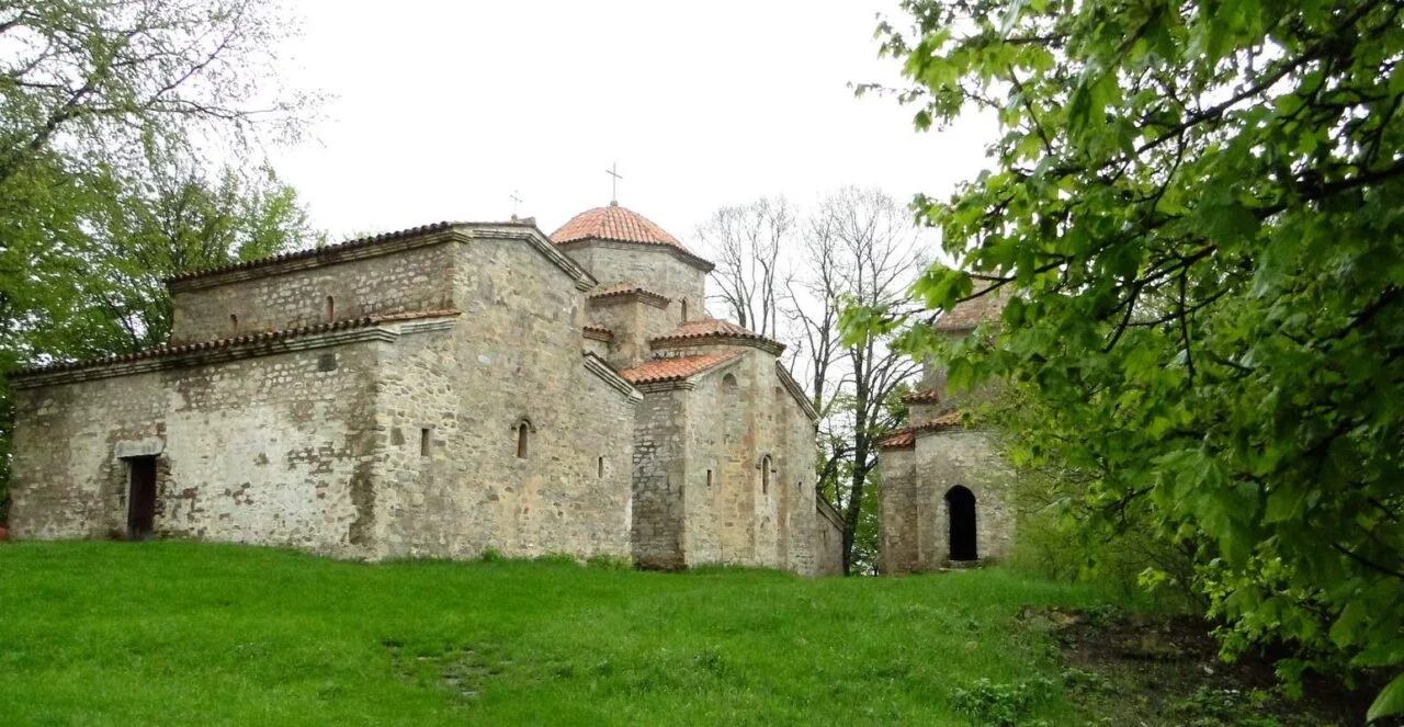 Old Shuamta monastery near Telavi in Kakheti