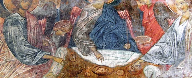 Zarzma monastery frescoes