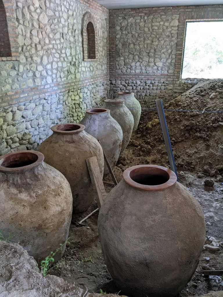 Construction of new Marani. Kakheti. how qvevri is made