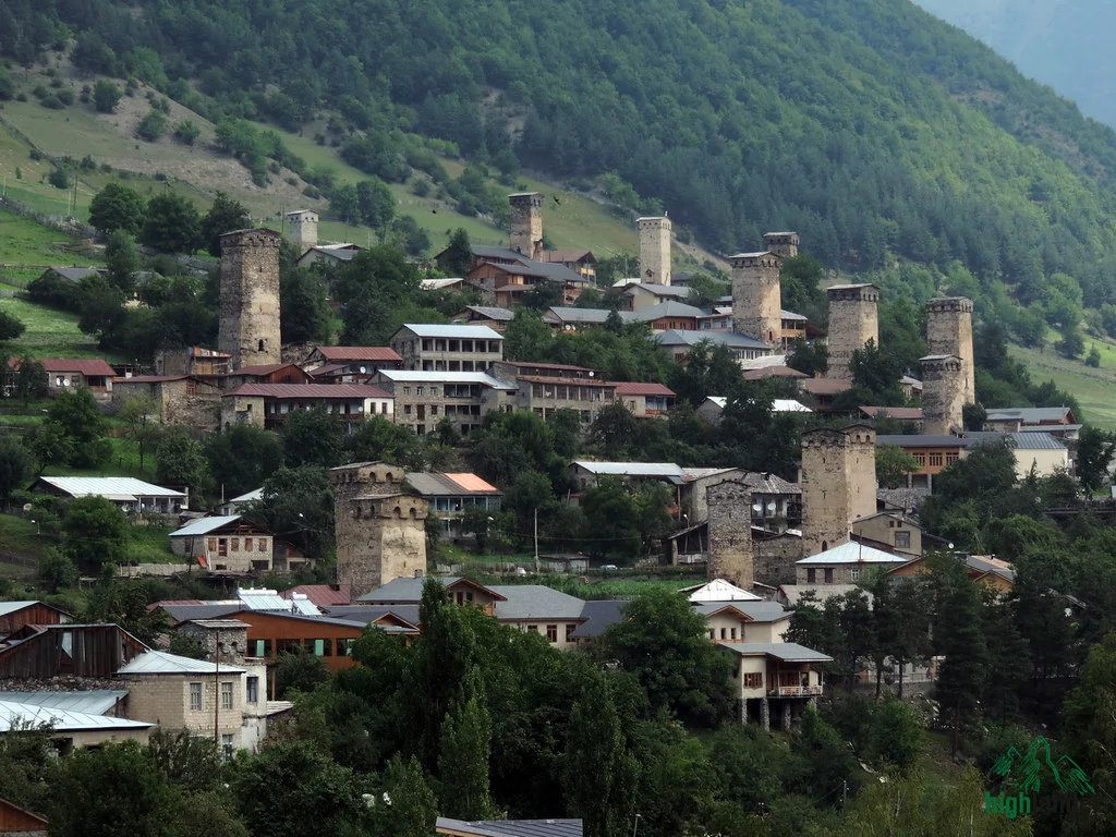 Mestia travel guide town center view