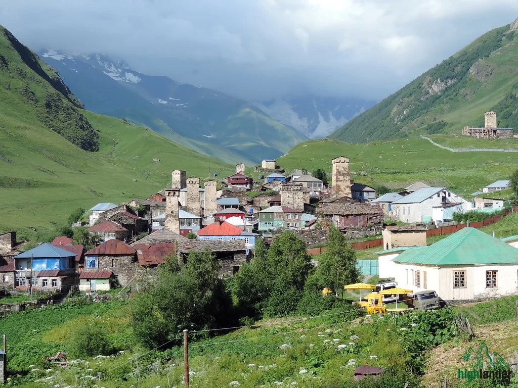 Ushguli village view