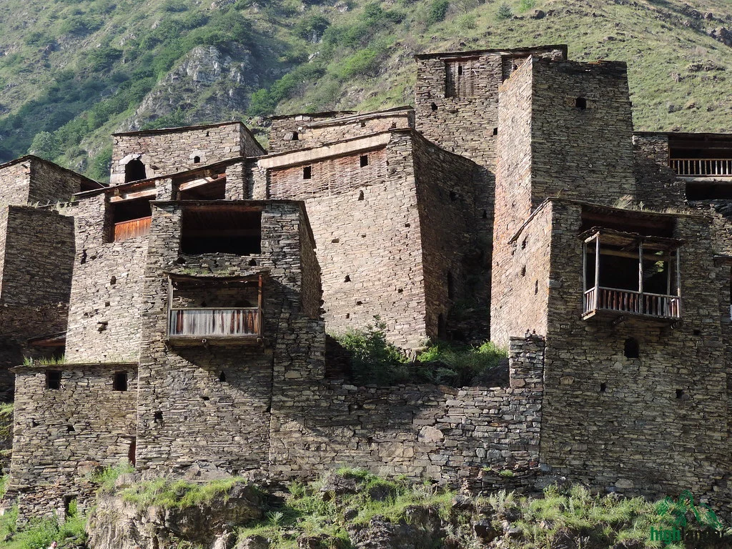 Shatili village view Khevsureti